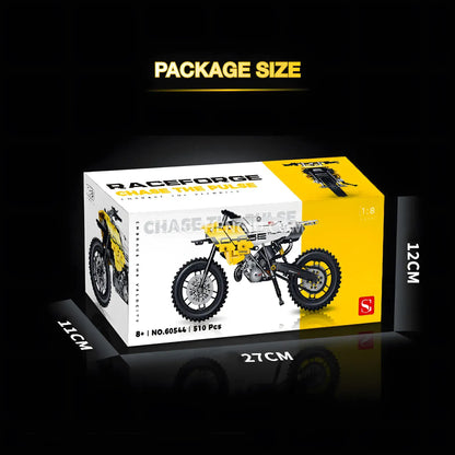package size of shuanggao 60544 bmw g450x technic motorcycle building set model