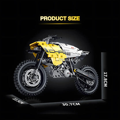 product size of shuanggao 60544 bmw g450x technic motorcycle building set model