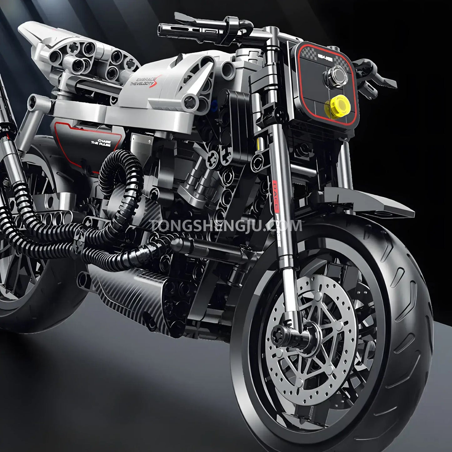 Tongshengju Halei XR1200 Technic Motorcycle Building Blocks Set For Adults & Kids (533 PCS)