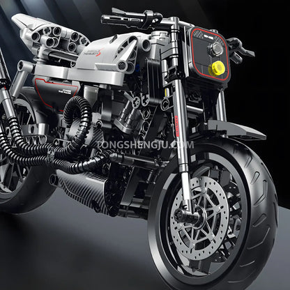 shuanggao 60545 halei xr1200 technic motorcycle building set model motorcycle  compatible with lego technic series