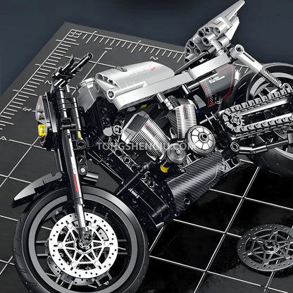shuanggao 60545 halei xr1200 technic motorcycle building set model motorcycle creativing assembly building