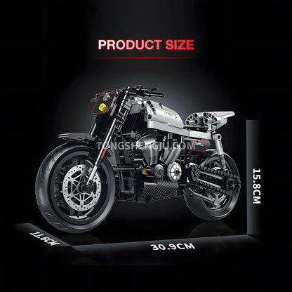 product size of shuanggao 60545 halei xr1200 technic motorcycle building set model motorcycle 