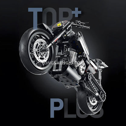 shuanggao 60545 halei xr1200 technic motorcycle building set model motorcycle compatible raceforge top speed series