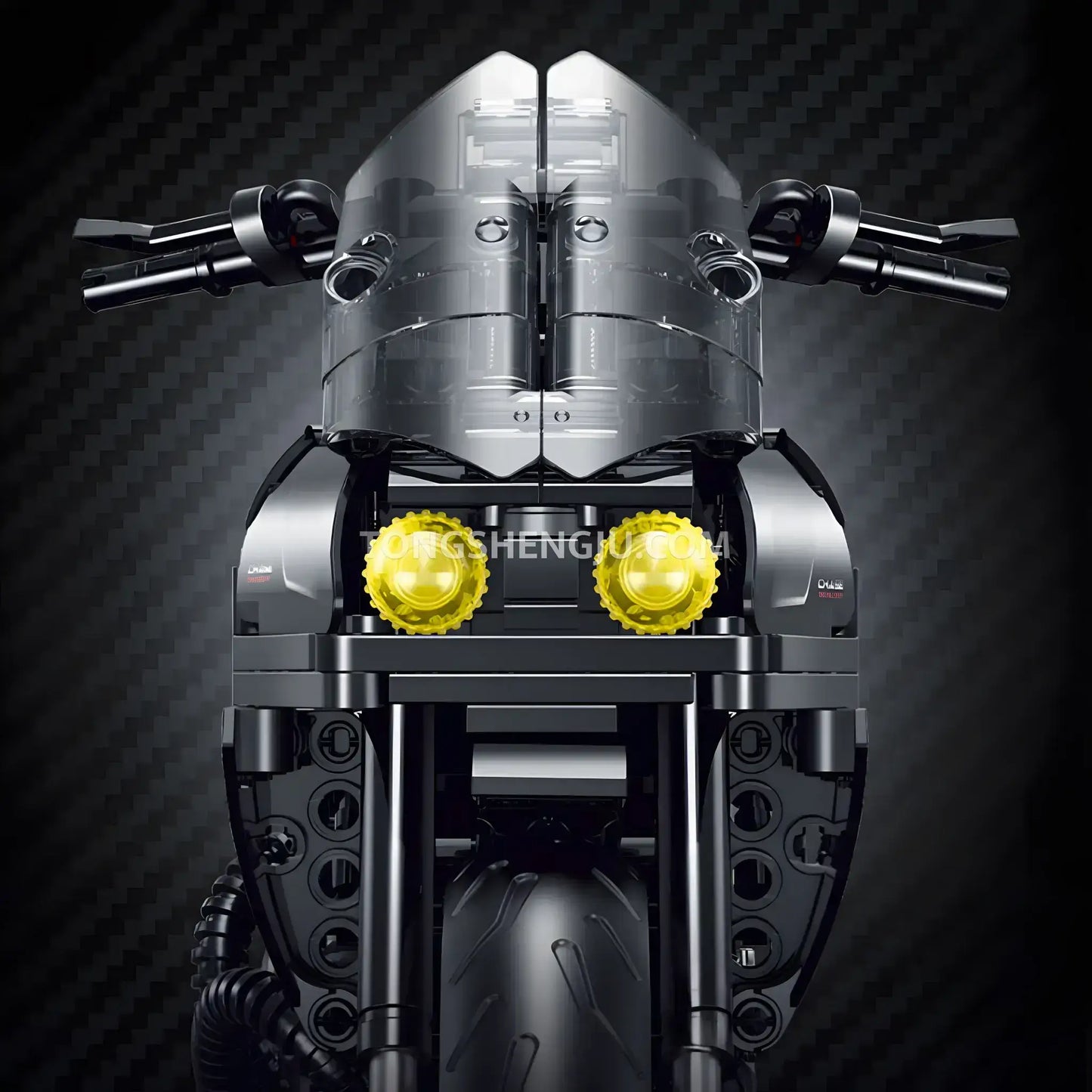 guly shuanggao 60546 ducati diavel technic motorcycle building set model motorcycle headlight