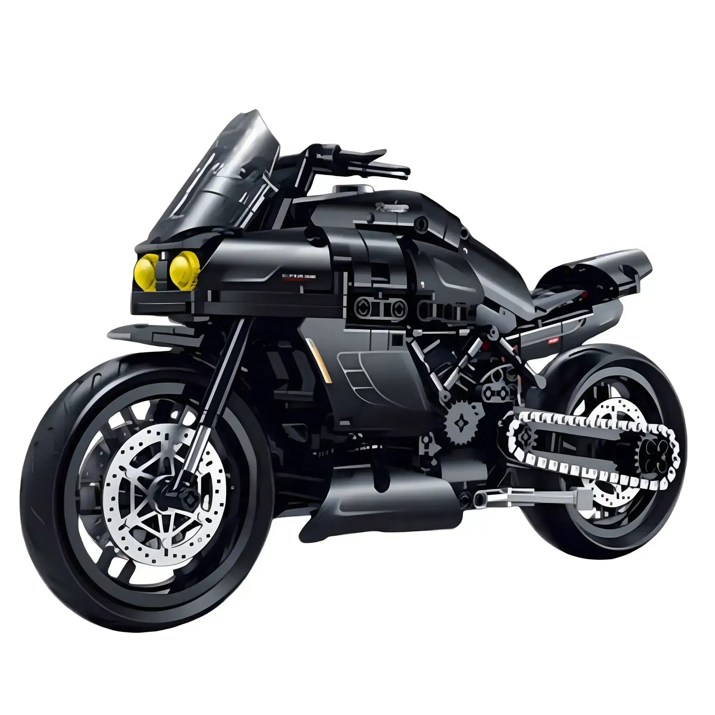 static version of guly shuanggao 60546 ducati diavel technic motorcycle building set model motorcycle