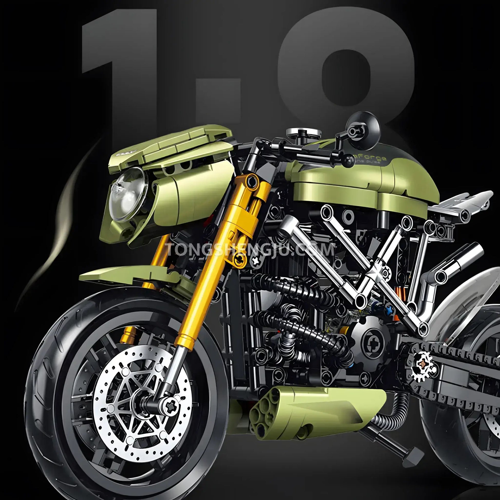 guly shuanggao 60547 ducati 848 technic motorcycle building set model motorcycle 1 8 scale model