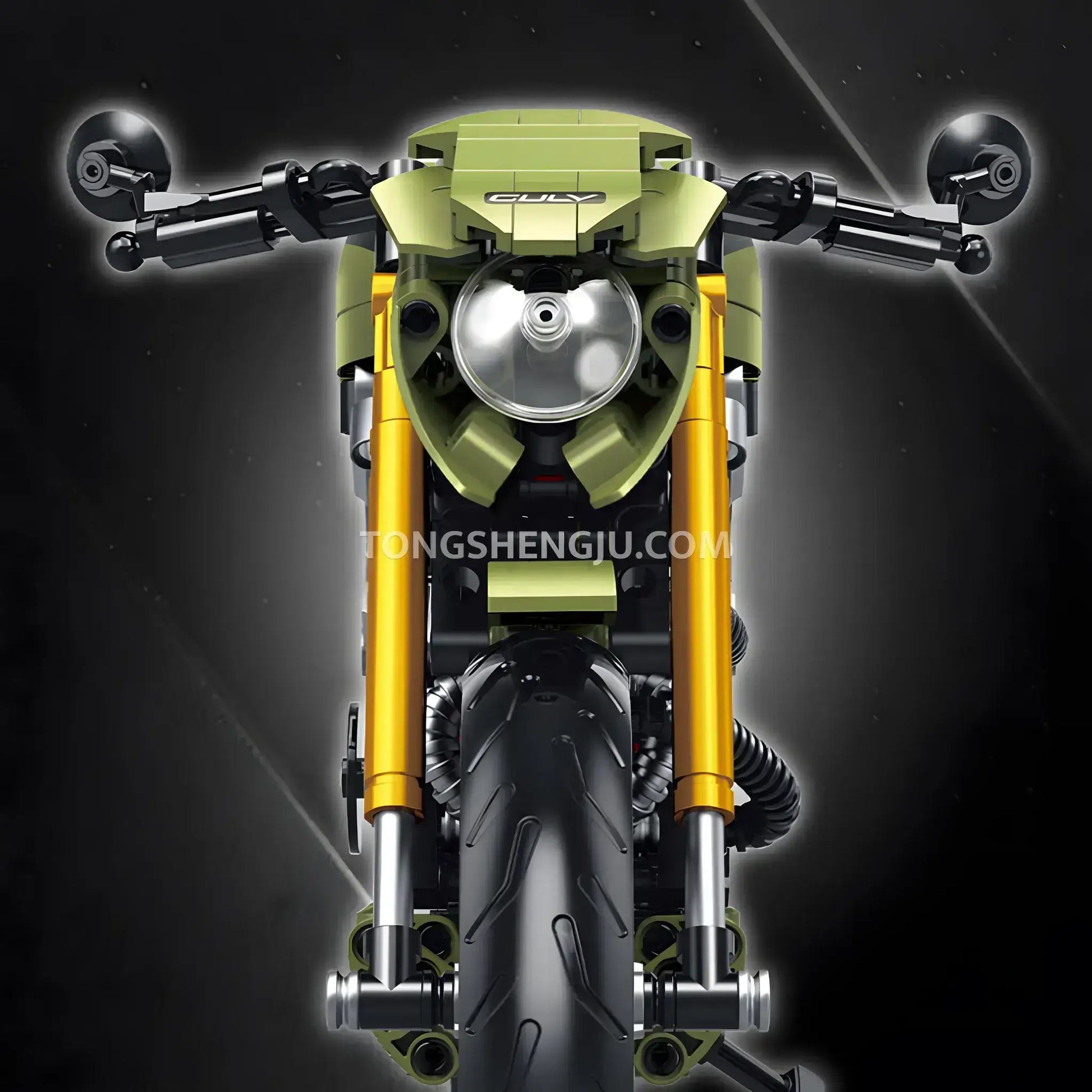 guly shuanggao 60547 ducati 848 technic motorcycle building set model motorcycle headlights