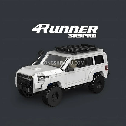 front view of happy build powerblock pb8809 4runner sr5pro model car building blocks toy