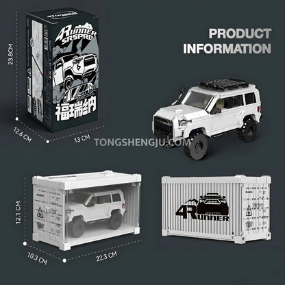 product information of happy build powerblock pb8809 4runner sr5pro model car building blocks toy