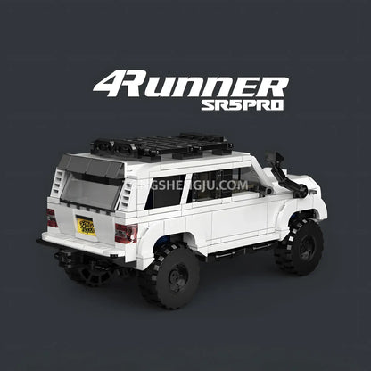 rear view of happy build powerblock pb8809 4runner sr5pro model car building blocks toy