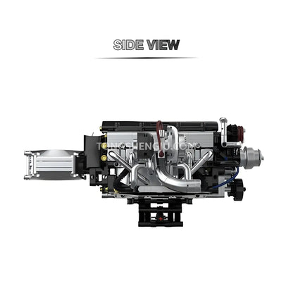 side view of happybuild powerbuild pb8814 toyota sokun 2jz gte engine model technic building set