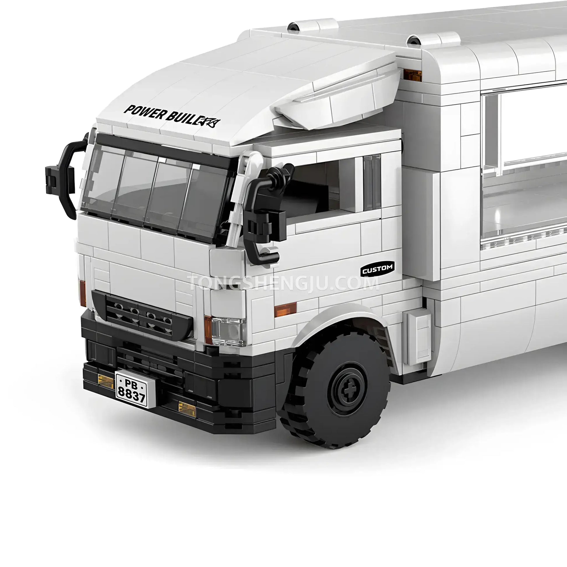 happy build power build pb8837 f3 dream carriers car building set model car front car