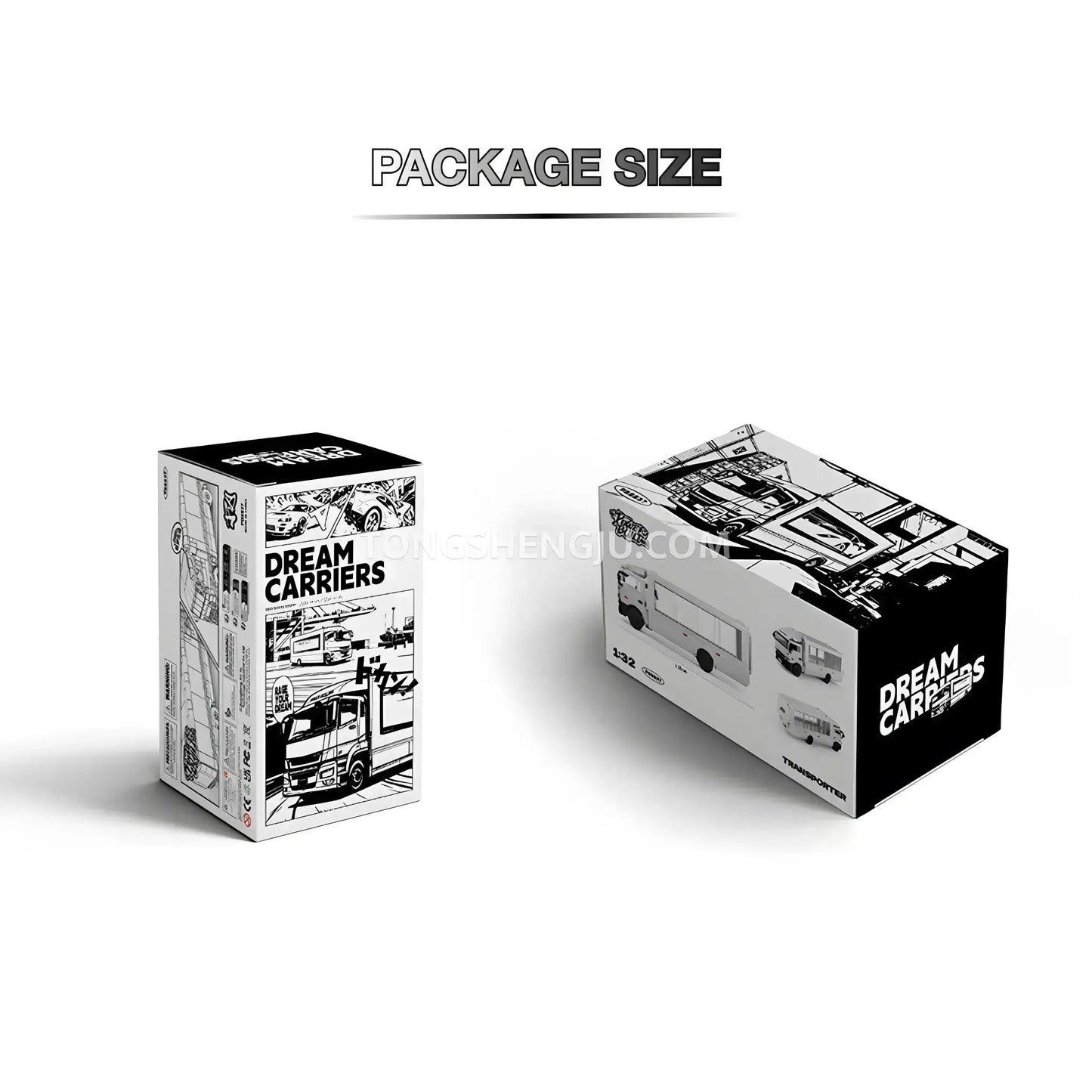 package size of happybuild powerbuild pb8837 f3 dream carriers car building set model car 