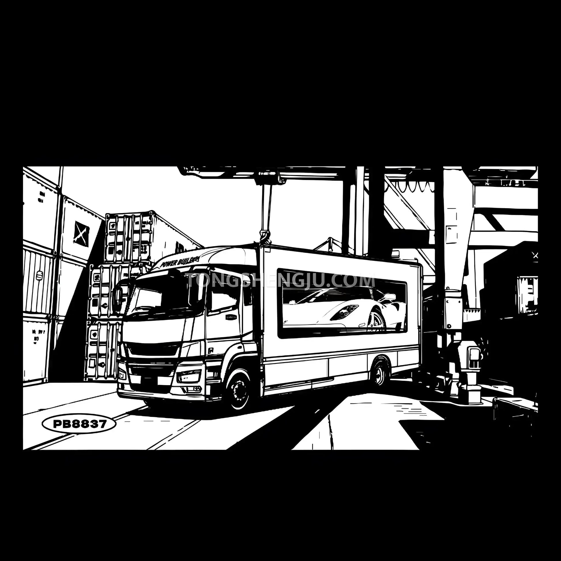 happybuild powerbuild pb8837 f3 dream carriers car building set model car rage your dream