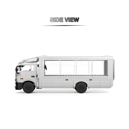 side view of happybuild powerbuild pb8837 f3 dream carriers car building set model car