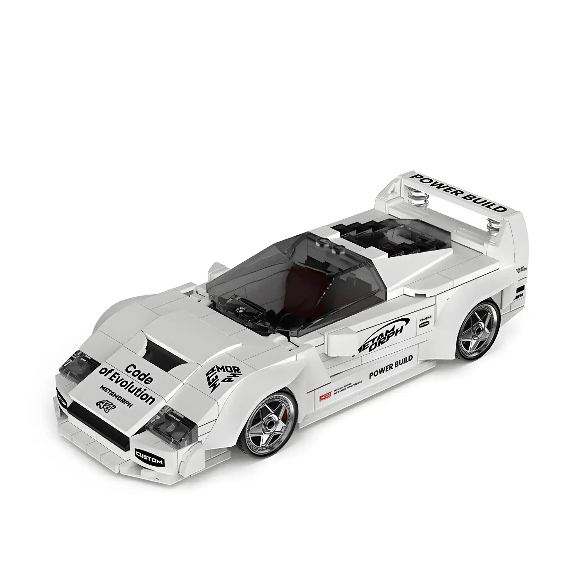 static version of happy build power build pb8844 falali f40 sprots car building set model car