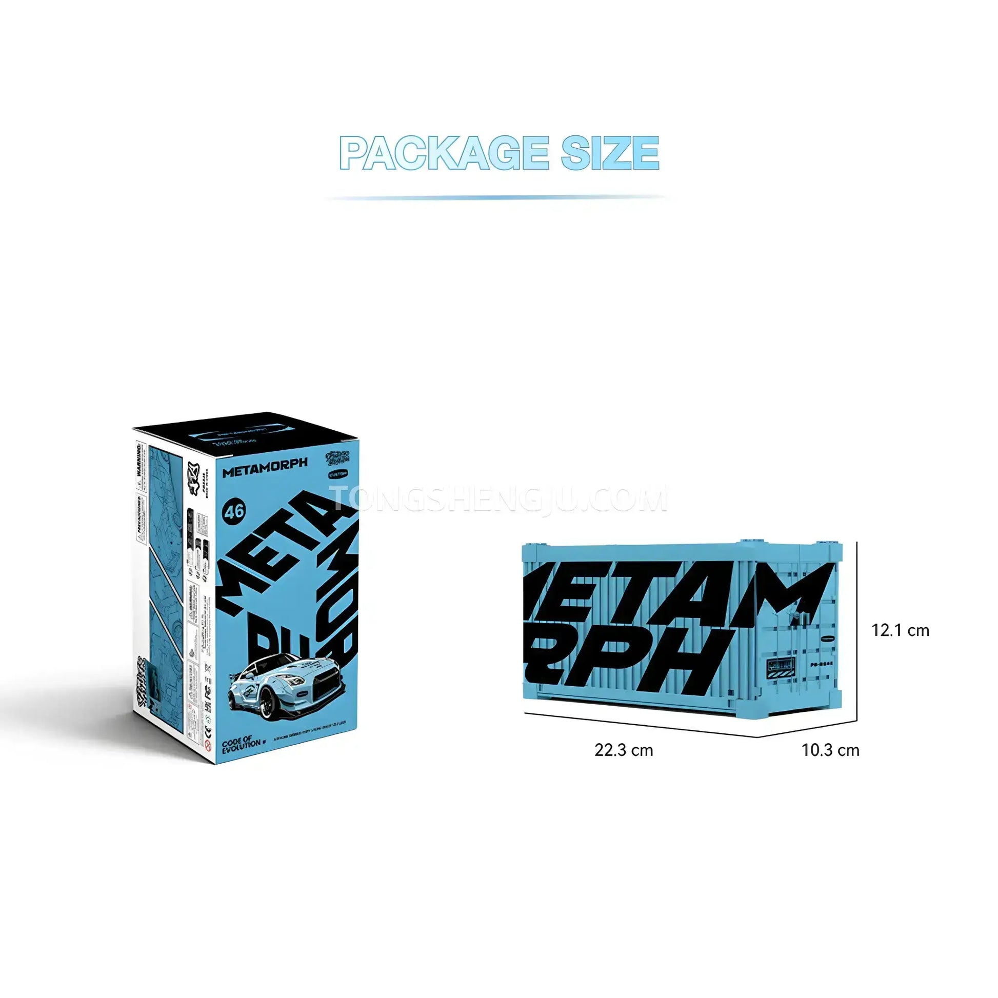 package size of happy build power build pb8846 nissan gtr sprots car building set model car