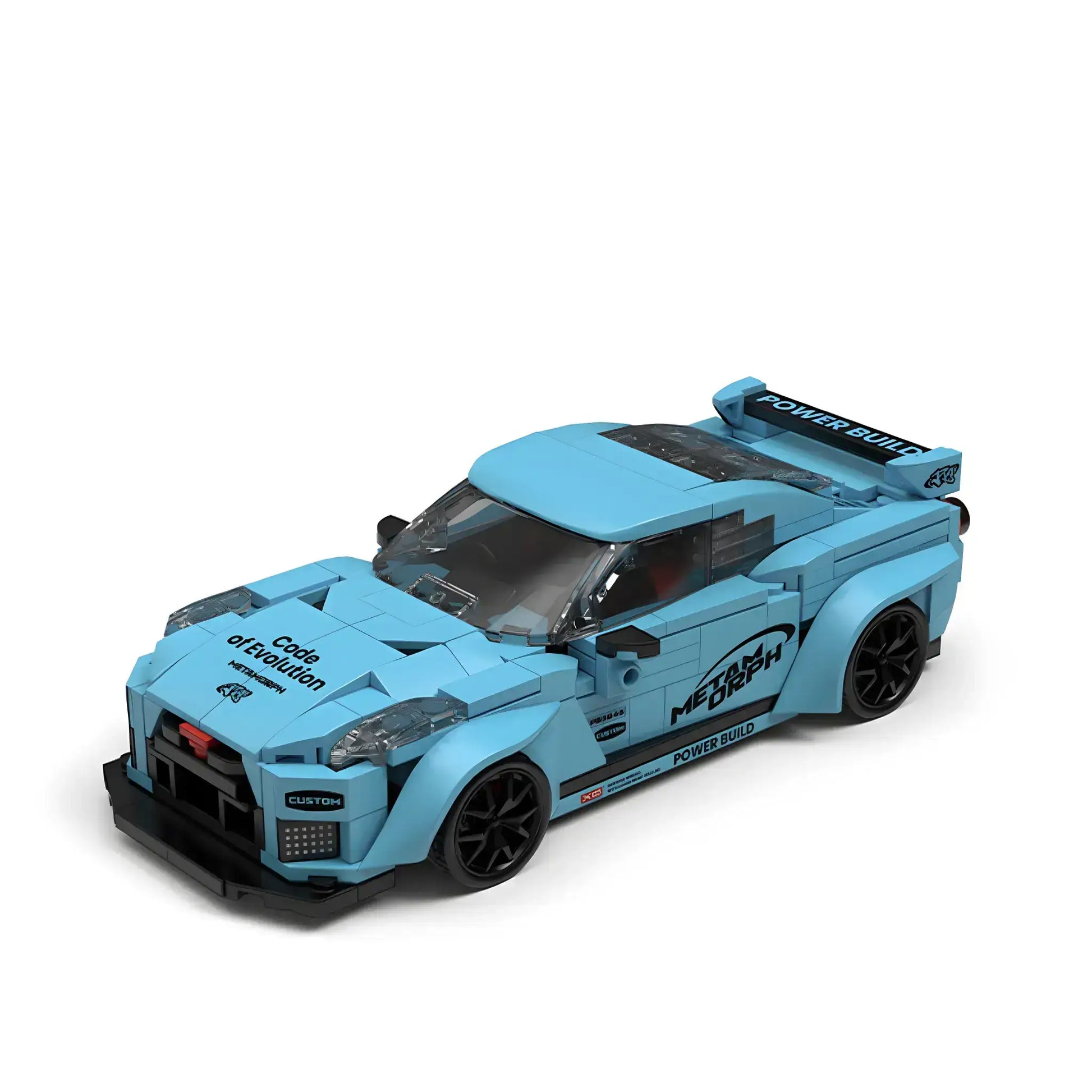 static version of happy build power build pb8846 nissan gtr sprots car building set model car