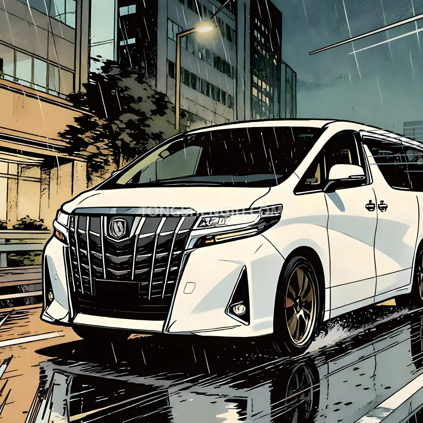 happybuild powerbuild pb8848 toyota alphard car building set model car compatible with lego speed champions series