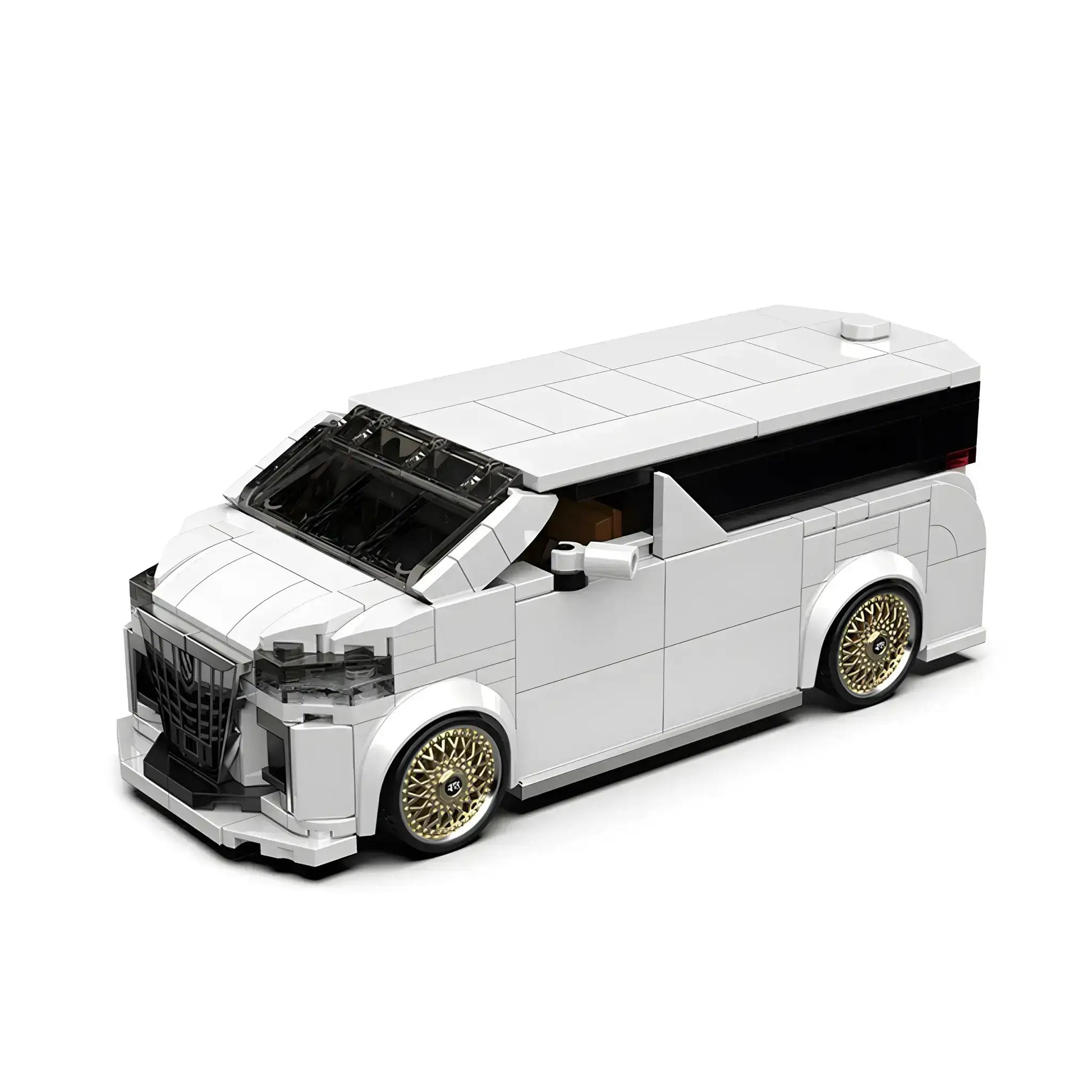 static version of happybuild powerbuild pb8848 toyota alphard car building set model car