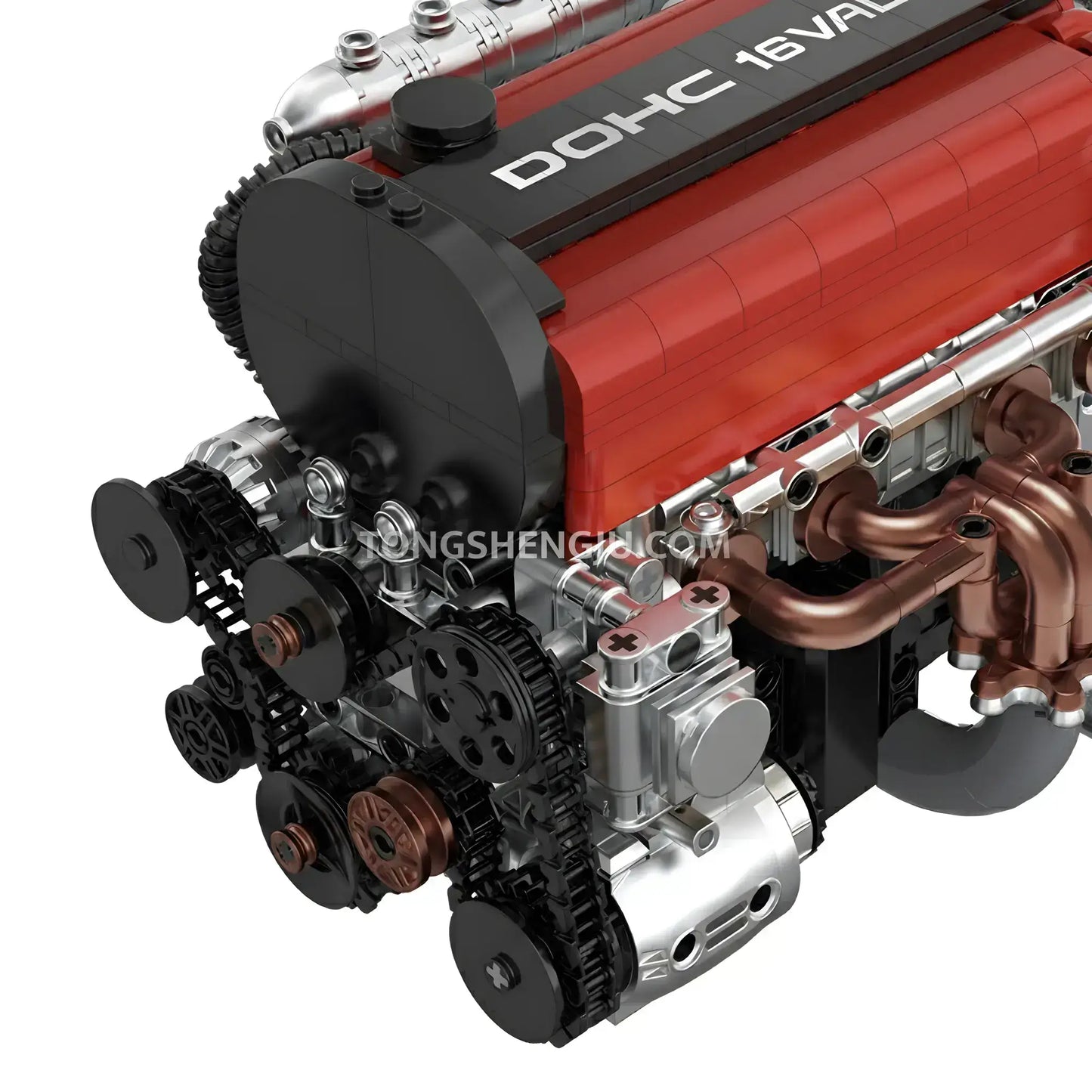 Tongshengju PowerBuild Sokun 4G63 Engine Model Car Building Blocks Set For Adults & Kids Collectible(1348PCS)