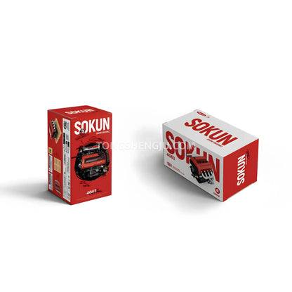package size of  happybuild powerbuild pb8869b sokun 4g63 mini engine model car bulding blocks set
