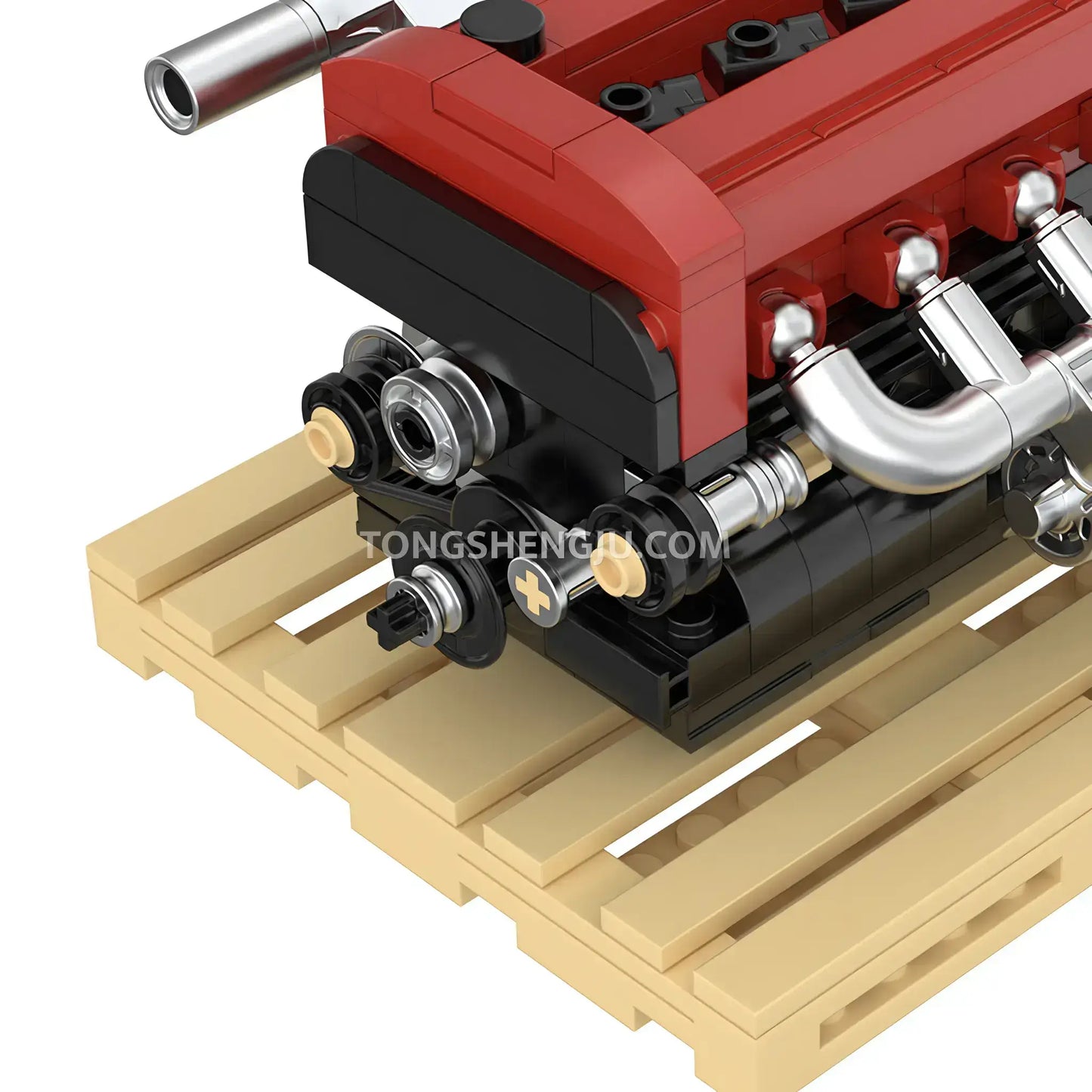  happybuild powerbuild pb8869b sokun 4g63 mini engine model car bulding blocks set simulated mechanical linkage