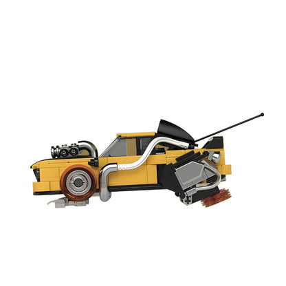 static version of happybuild powerbuild pb8826 2in1 yellow wasp pioneer car building set model car