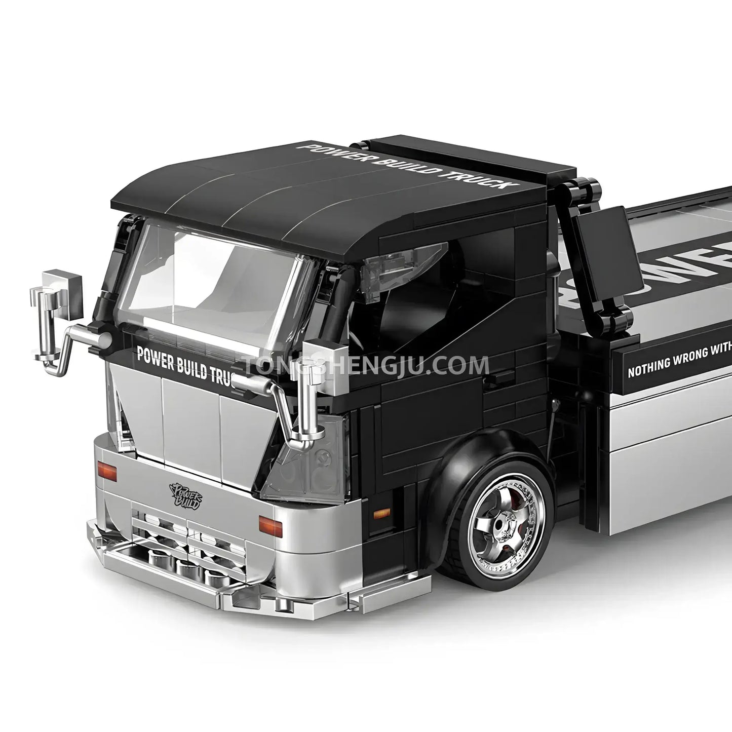 Tongshengju Classic Flatbed Trailer Truck Car Building Blocks Set For Adults & Kids Collectible (540PCS)