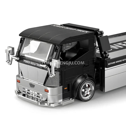 Tongshengju Classic Flatbed Trailer Truck Car Building Blocks Set For Adults & Kids Collectible (540PCS)