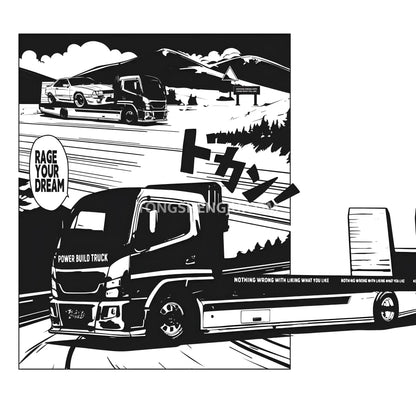 Tongshengju Classic Flatbed Trailer Truck Car Building Blocks Set For Adults & Kids Collectible (540PCS)