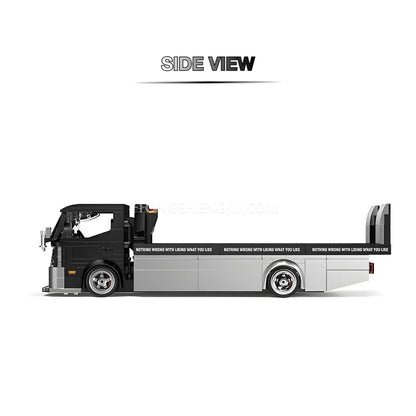 Tongshengju Classic Flatbed Trailer Truck Car Building Blocks Set For Adults & Kids Collectible (540PCS)