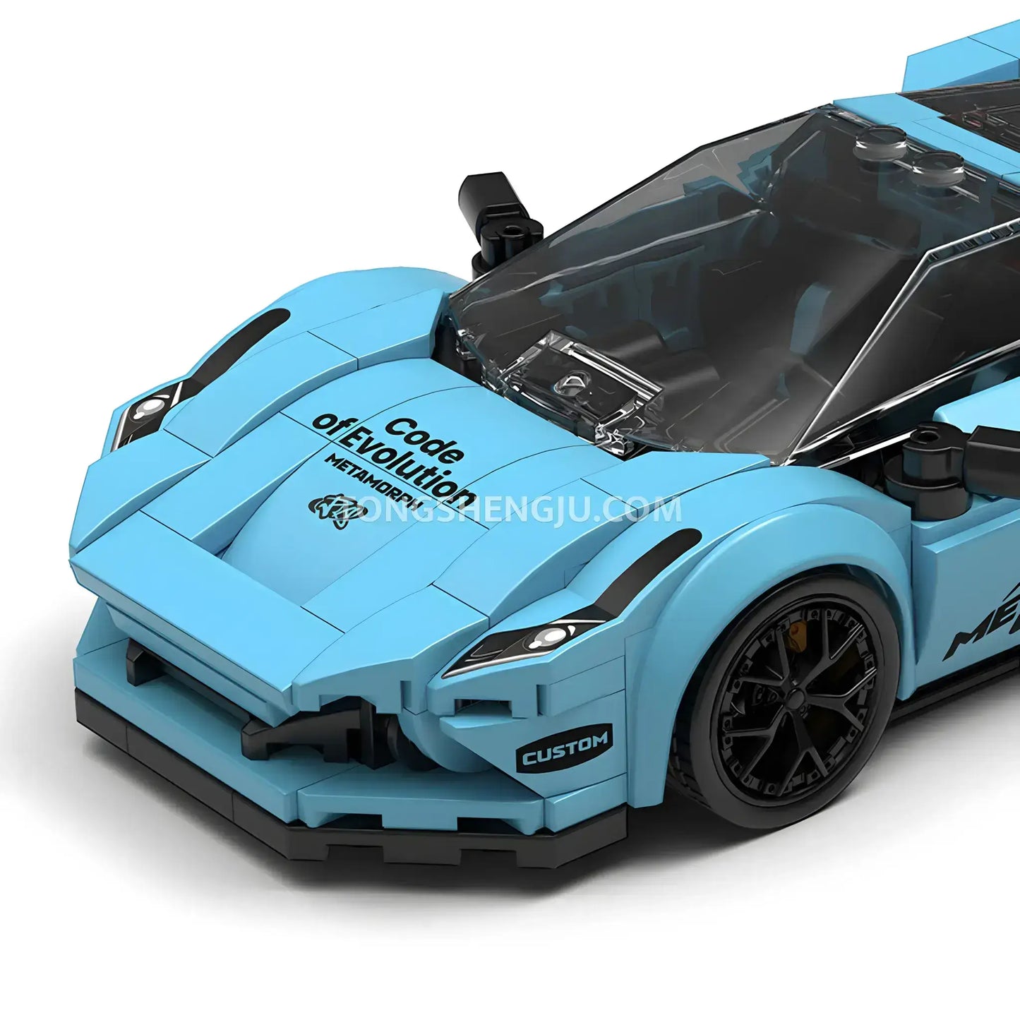 Tongshengju PowerBuild F80 Sports Car Building Blocks Set For Adults & Kids Collectible Car(344PCS)