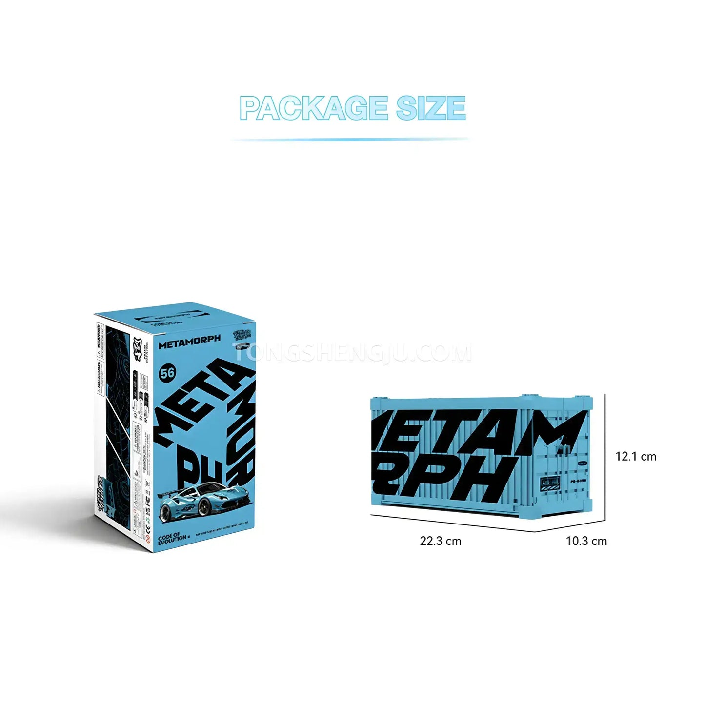 Tongshengju PowerBuild F80 Sports Car Building Blocks Set For Adults & Kids Collectible Car(344PCS)