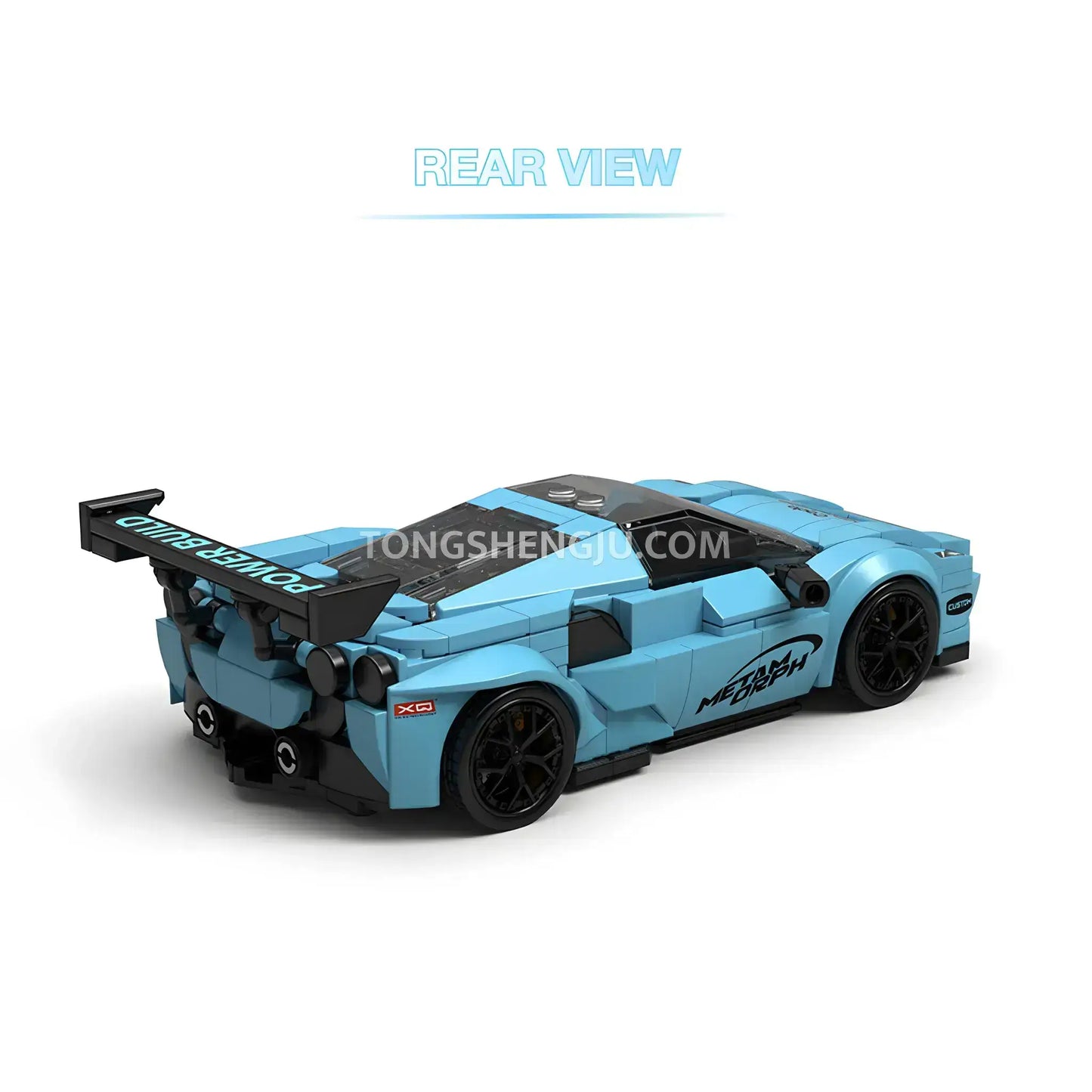 Tongshengju PowerBuild F80 Sports Car Building Blocks Set For Adults & Kids Collectible Car(344PCS)