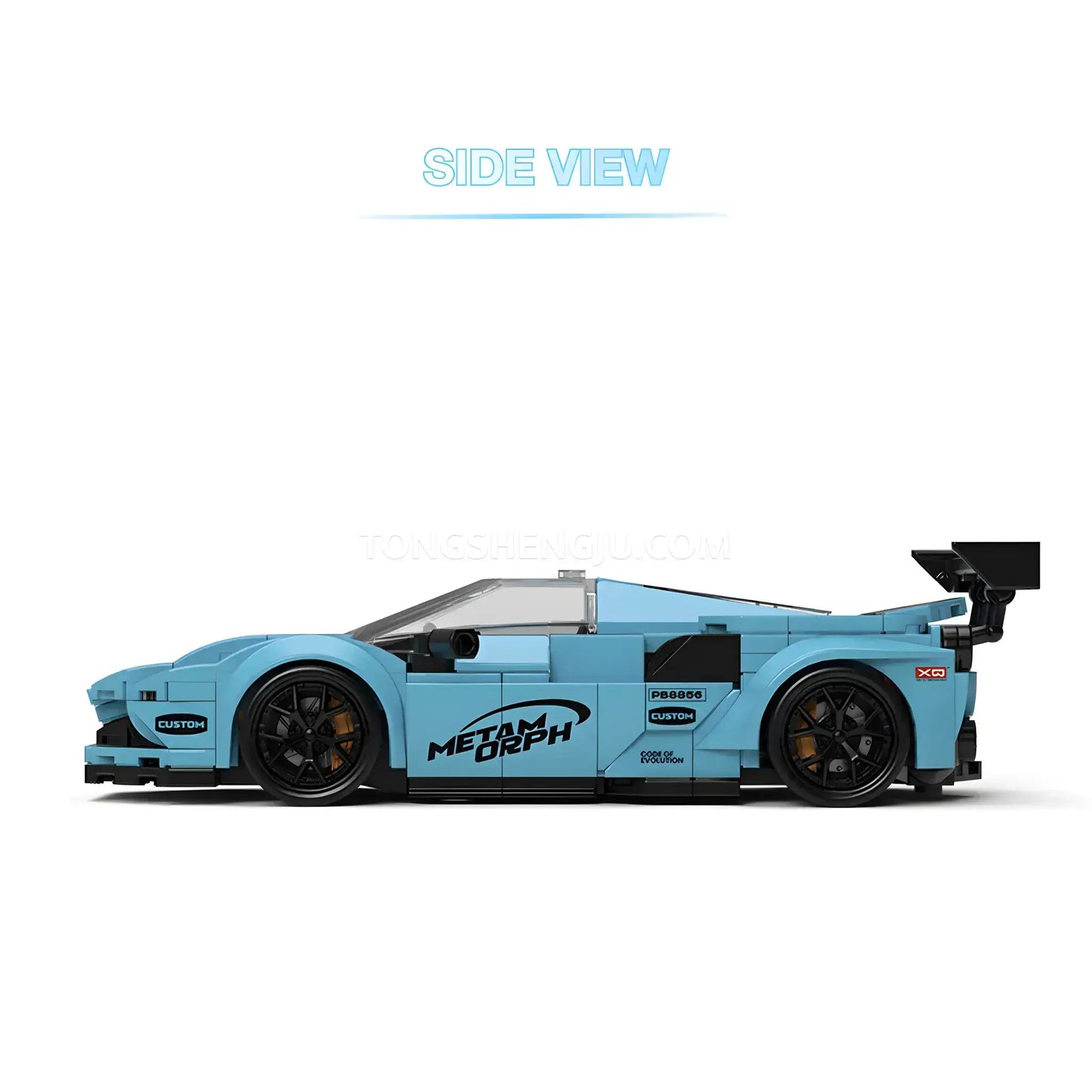 Tongshengju PowerBuild F80 Sports Car Building Blocks Set For Adults & Kids Collectible Car(344PCS)