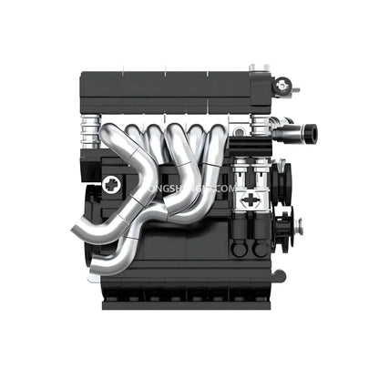 left view of happybuild powerblock pb8869f sukon m3 s50 mini engine model building set 