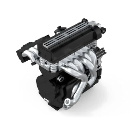 rear view of happybuild powerblock pb8869f sukon m3 s50 mini engine model building set