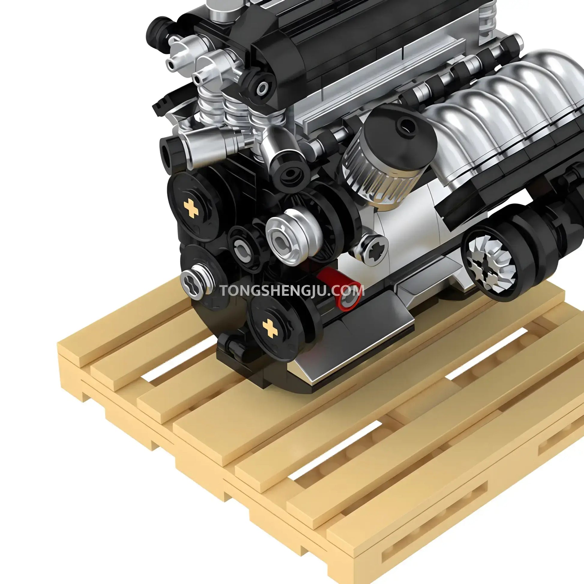 happybuild powerblock pb8869f sukon m3 s50 mini engine model car building set   simulated mechanical linkage