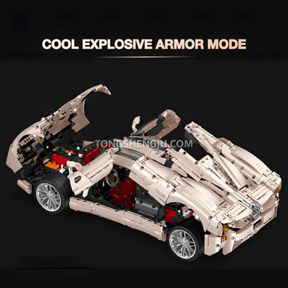 jiestar jj9210 pagani utopia technic car building blocks set model car cool explosive armor mode