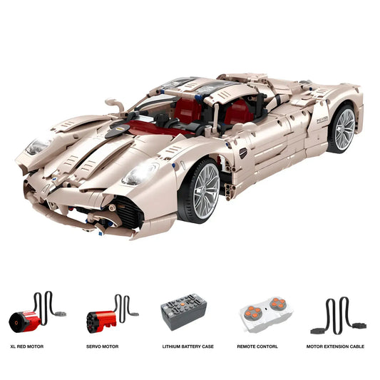 dynamic version of jiestar jj9210 pagani utopia technic car building blocks set model car