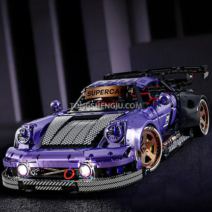 kbox 10544 porsche 964 sports car building blocks set model car compatible with lego technic seres