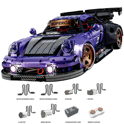 dynamic version of kbox 10544 technic porsche 964 sports car building blocks set model car