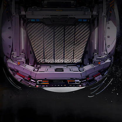 kbox 10544 technic porsche 964 sports car building blocks set model car front end