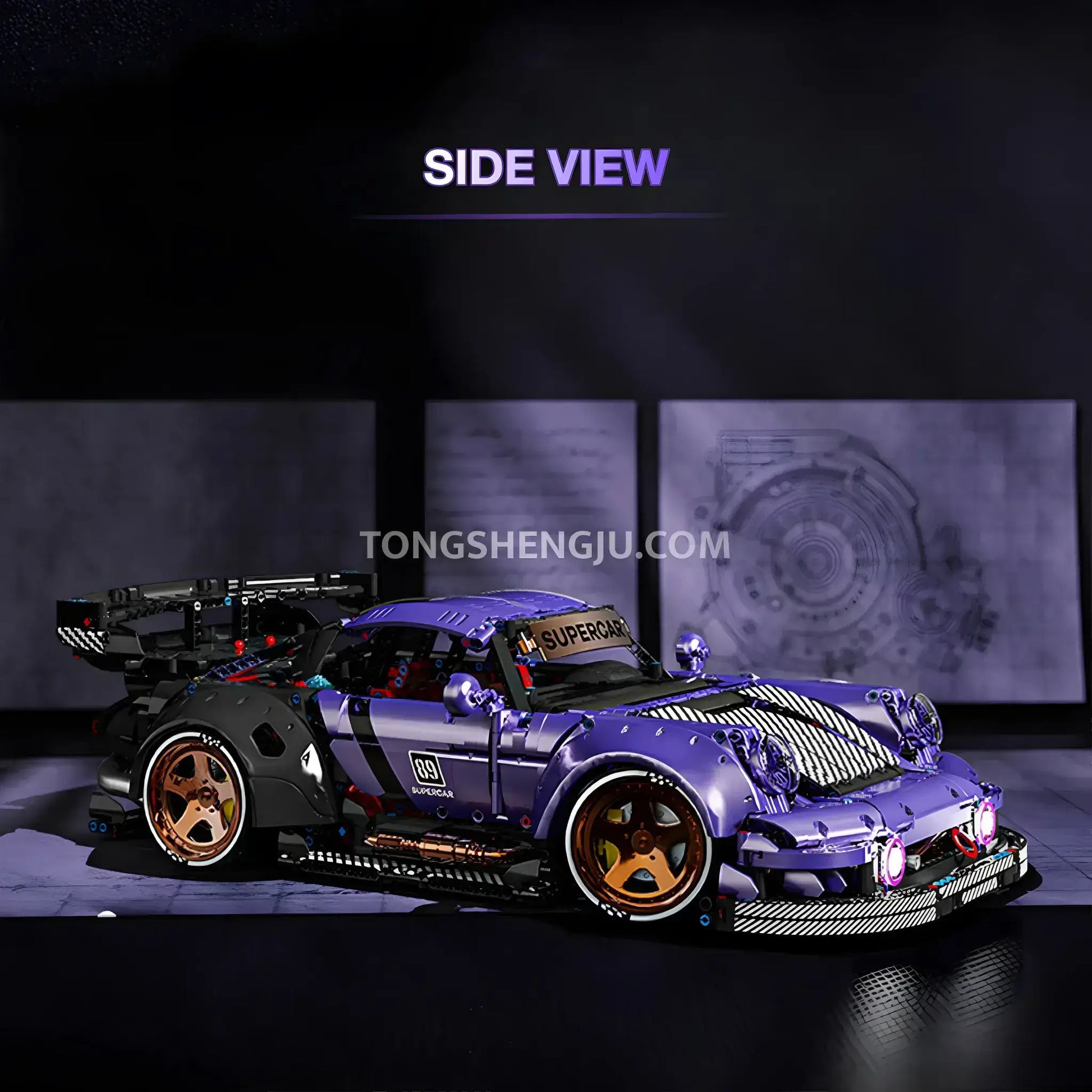 【THE MOZZ】Yao Setup Tongshengju RX7 Sports Car Building Blocks Set For Adults