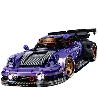 static version of kbox 10544 technic porsche 964 sports car building blocks set model car