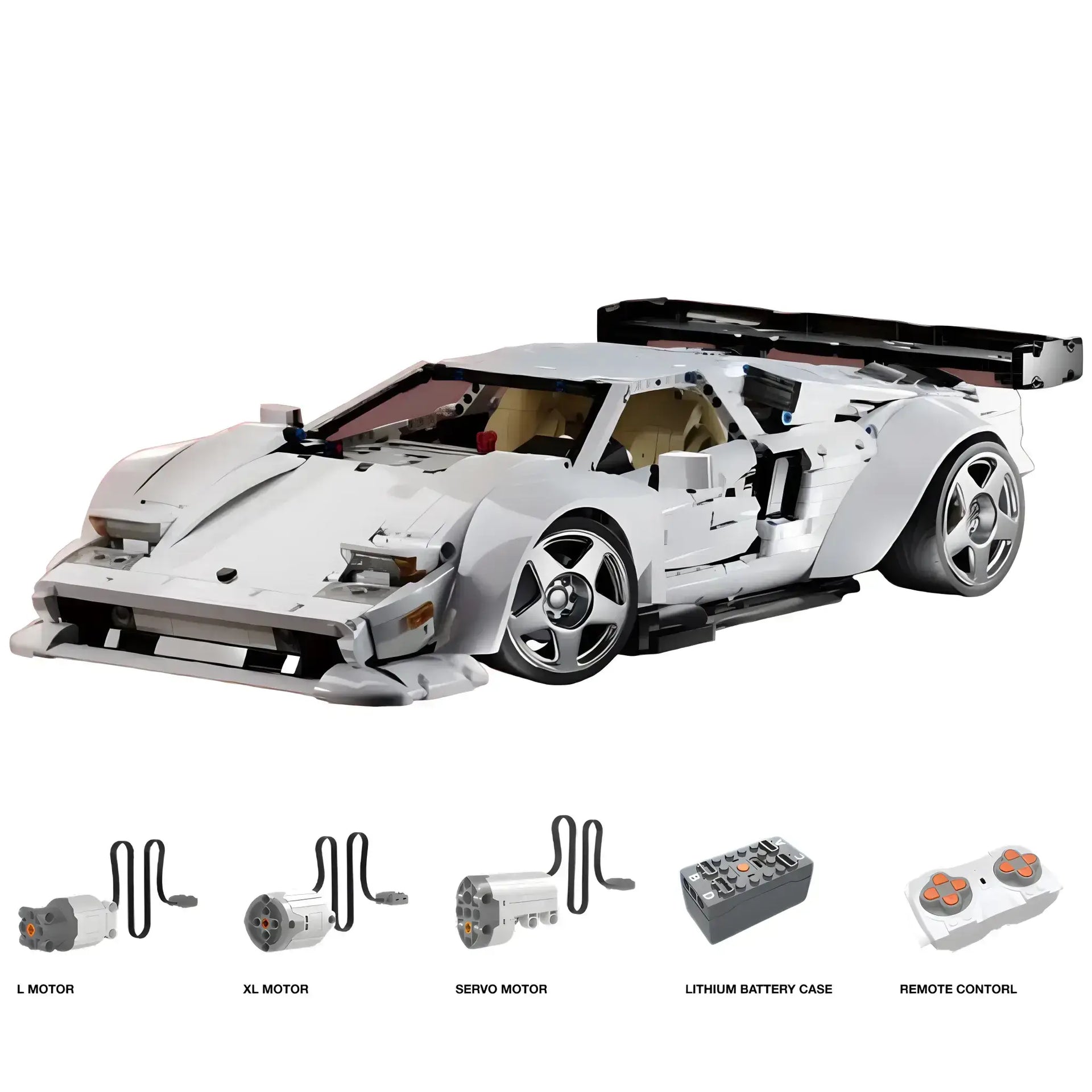 Tongshengju Technic Lambo Countach Sports Car Building Blocks Set