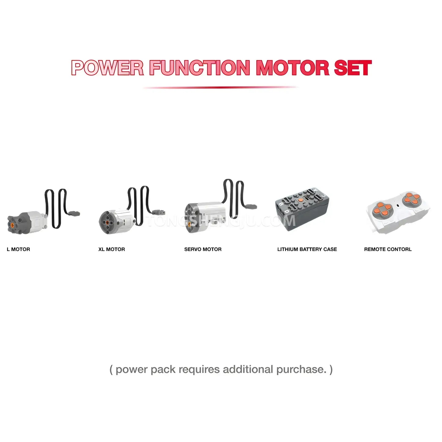 power function motor set of kbox 10547 technic lamborghini countach sports car building set model car