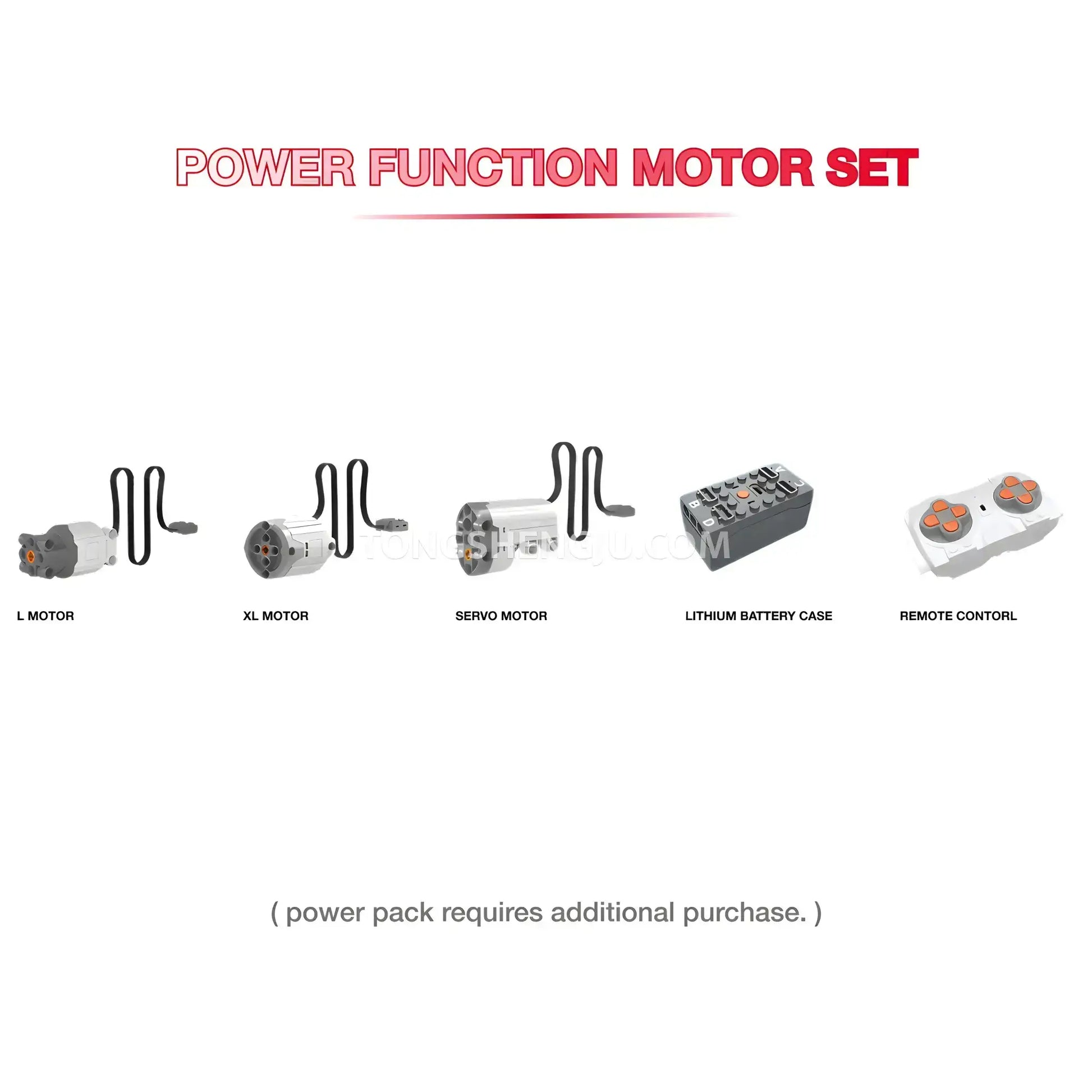 power function motor set of kbox 10547 technic lamborghini countach sports car building set model car