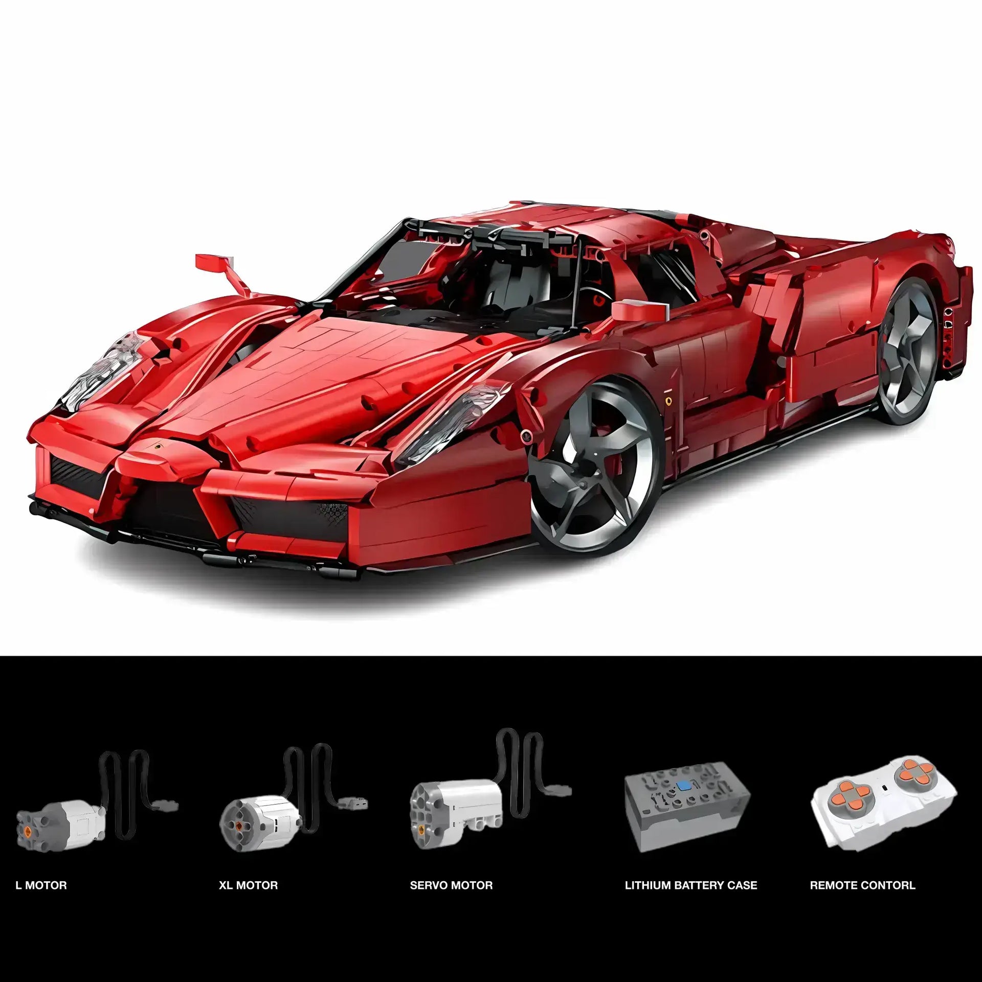 Tongshengju Building Blocks Toy 1 8 Falali Enzo Model Sports Car 4301 TONGSHENGJU